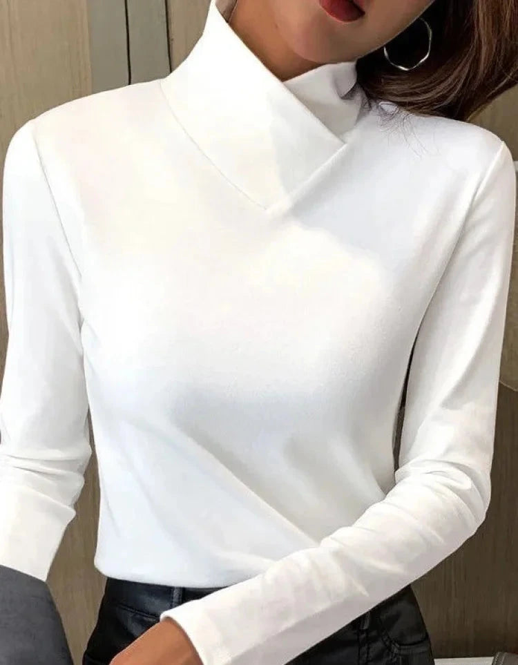 Selena | Elegant Turtleneck Blouse