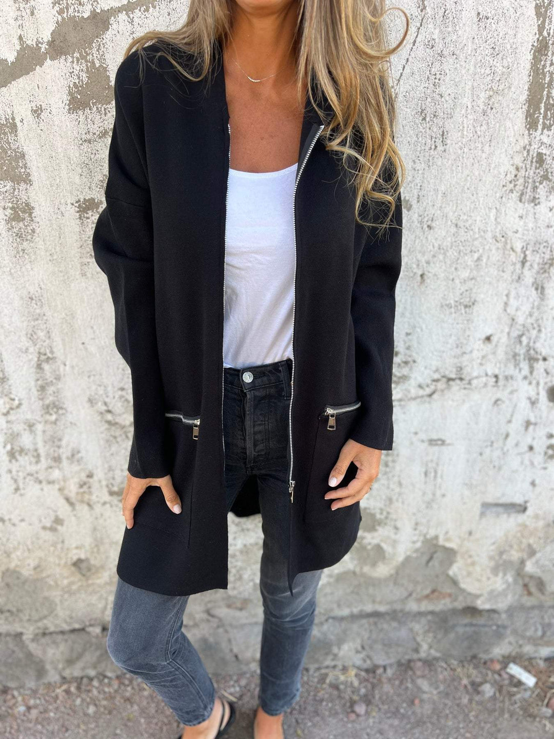 Nola | Long Hooded Cardigan