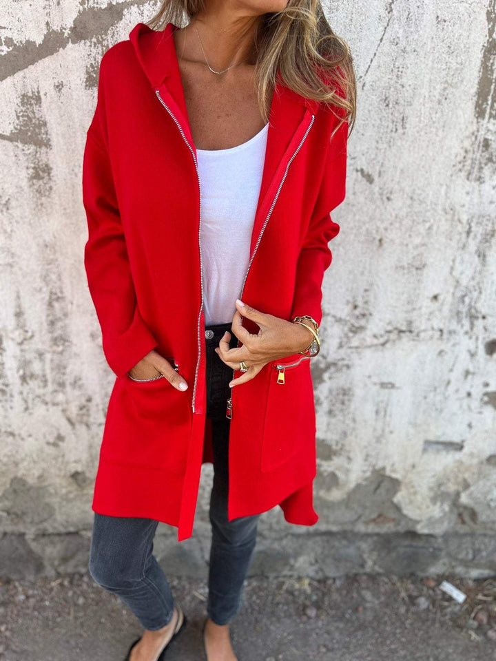 Nola | Long Hooded Cardigan